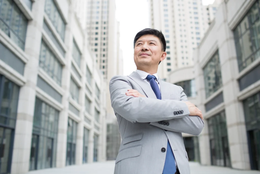 首页 confident businessman in front of skyscraper 2024 10 18 04 04 00 utc